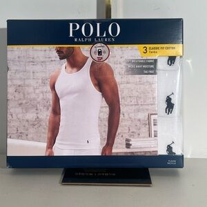 Polo Ralph Lauren White Tank Tops